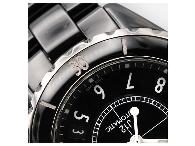 Chanel Watch, Ceramic, Men's, Black, - view 12