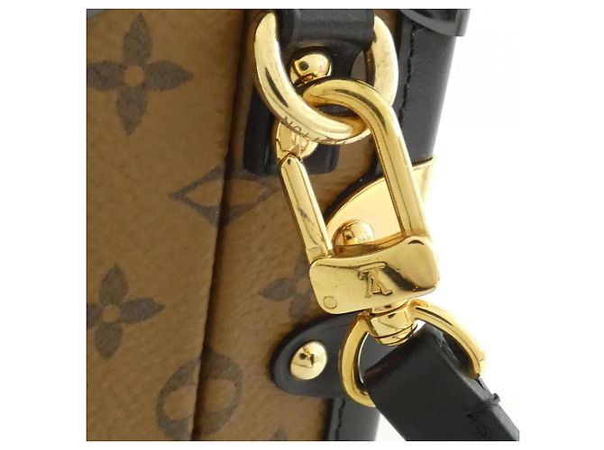 Borsa a Spalla Louis Vuitton Monogram Reverse Petite Malle Nero - vista 7