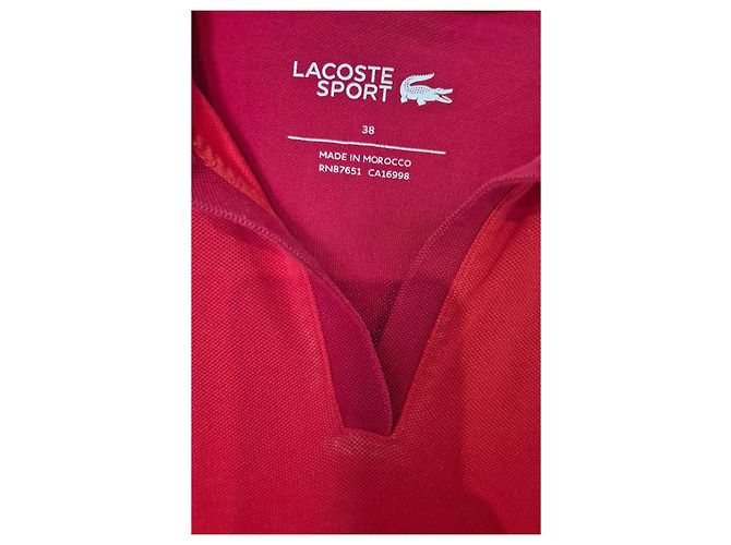Lacoste Sport Herren Polo Größe 38/M rot - Ansicht 3