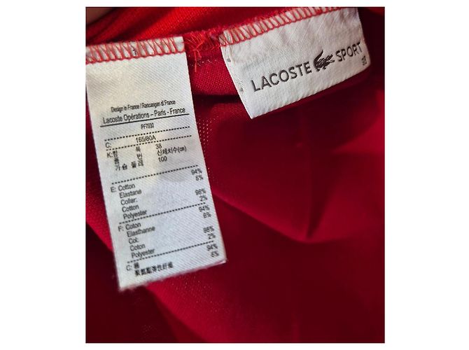 Lacoste Sport Herren Polo Größe 38/M rot - Ansicht 4