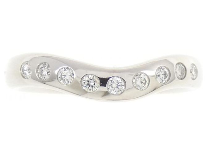 Tiffany & Co Tiffany Breiter geschwungener Platinring - Ansicht 2