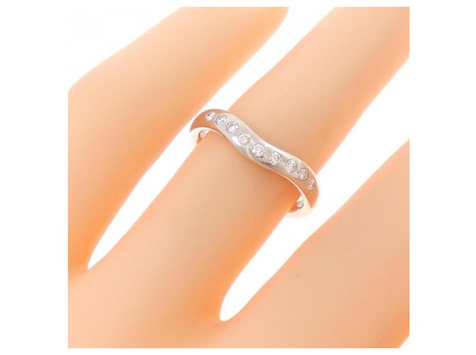 Tiffany & Co Tiffany Breiter geschwungener Platinring - Ansicht 5