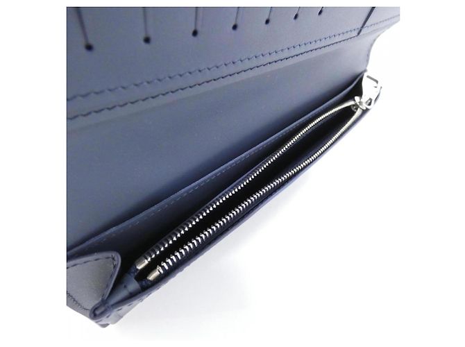 Louis Vuitton LV Aerogram Portefeuille Brazza Wallet Azul marino - vista 6