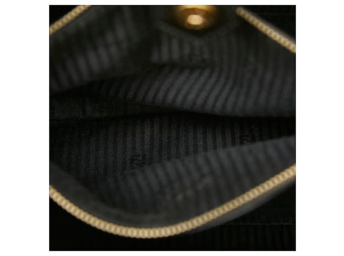Borsa Fendi 2Jours in pelle nera Nero - vista 12