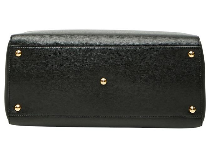 Borsa Fendi 2Jours in pelle nera Nero - vista 3
