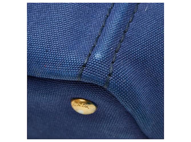 Mini borsa a mano Prada Canapa Blu - vista 6