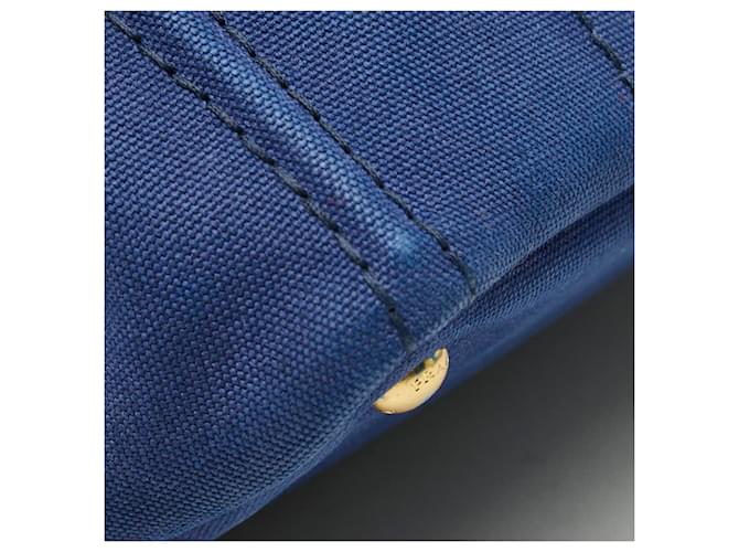 Mini borsa a mano Prada Canapa Blu - vista 7