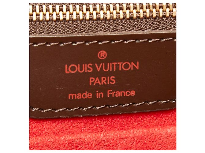 Borsa Tote Louis Vuitton Damier Hampstead GM Marrone - vista 9