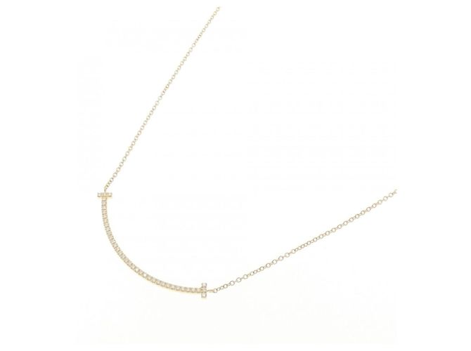 Tiffany & Co Collana Tiffany T Smile piccola D'oro - vista 2