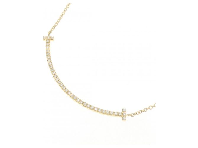 Tiffany & Co Collana Tiffany T Smile piccola D'oro - vista 3