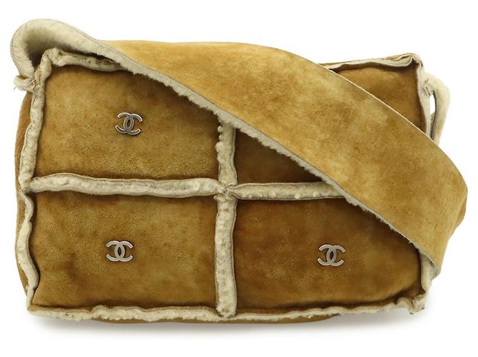 Borsa a Spalla Chanel Coco Mark Brown Marrone - vista 2