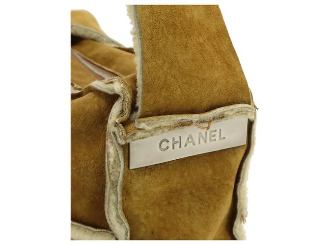 Borsa a Spalla Chanel Coco Mark Brown Marrone - vista 5