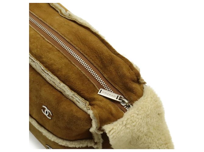 Borsa a Spalla Chanel Coco Mark Brown Marrone - vista 7