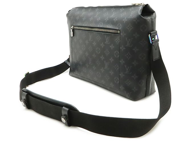 Bolso de hombro Louis Vuitton Monogram Eclipse Apollo MM - vista 3