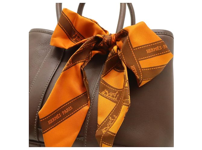 Hermès Bolsa Hermes Garden Twilly TTPM Marrom Laranja - vista 10