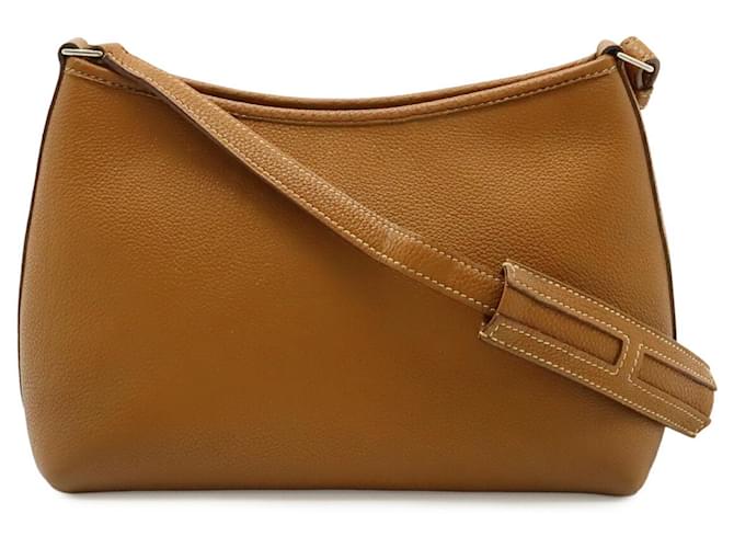 Hermès Borsa a tracolla Hermes Berlingo PM marrone - vista 2