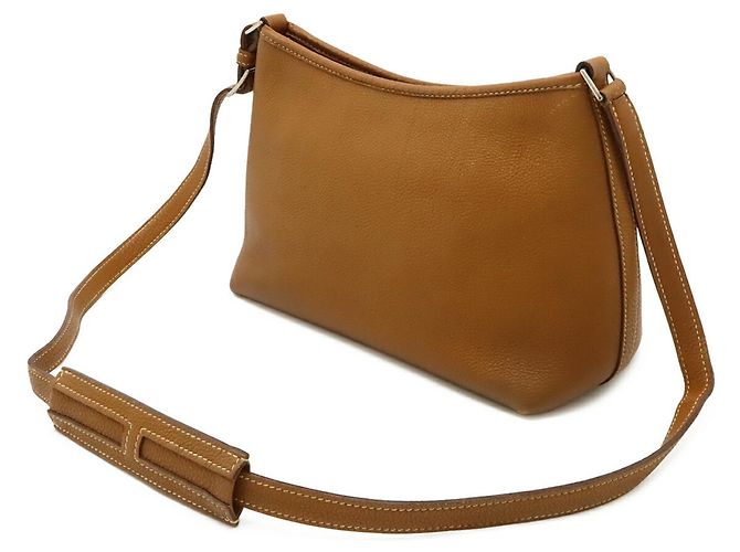 Hermès Borsa a tracolla Hermes Berlingo PM marrone - vista 3