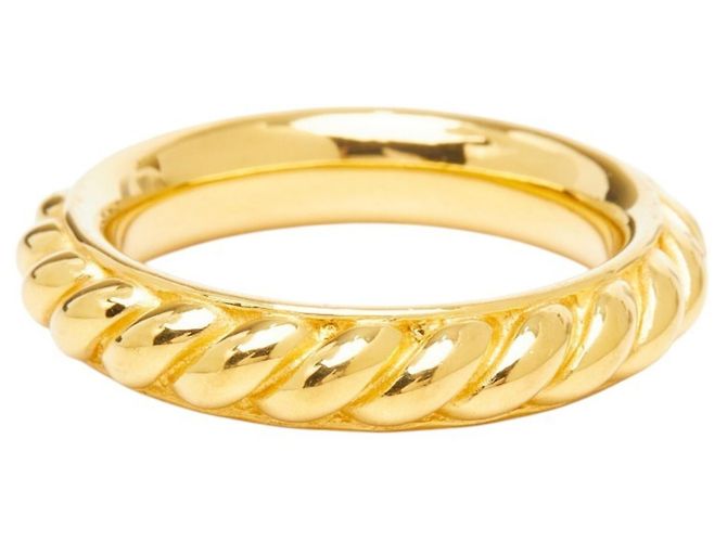 Hermès Hermes Schalring mit Seilmotiv Golden - Ansicht 4