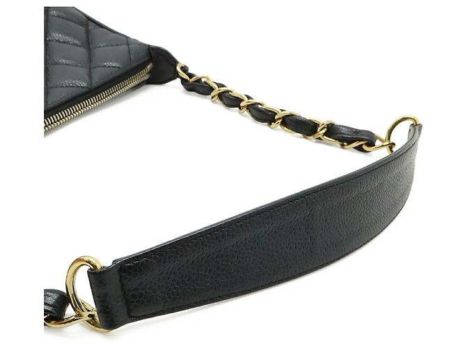 Borsa a Spalla Chanel Matelassé Coco Mark Chain Nero - vista 5
