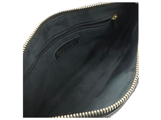 Borsa a Spalla Chanel Matelassé Coco Mark Chain Nero - vista 7
