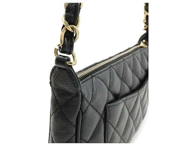 Borsa a Spalla Chanel Matelassé Coco Mark Chain Nero - vista 9