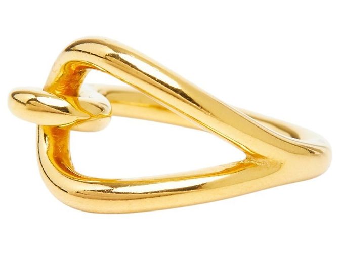 Ring Hermès Anello per sciarpa Jumbo Hermes con finitura dorata D'oro - vista 3