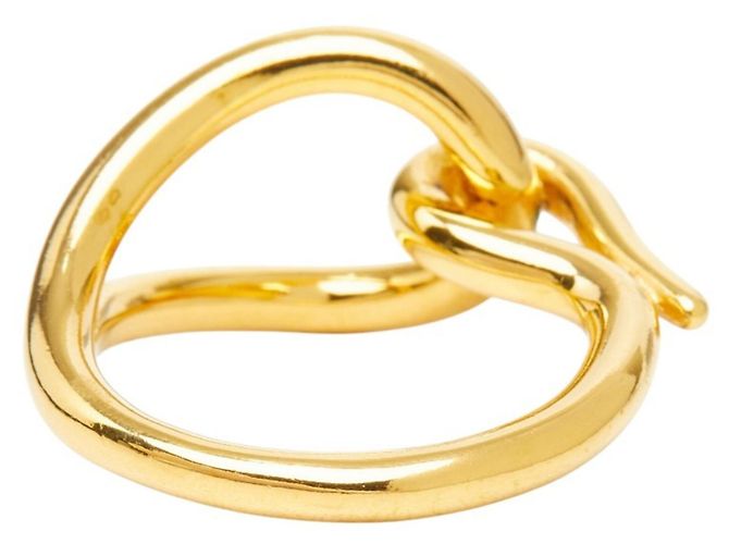 Ring Hermès Anello per sciarpa Jumbo Hermes con finitura dorata D'oro - vista 4