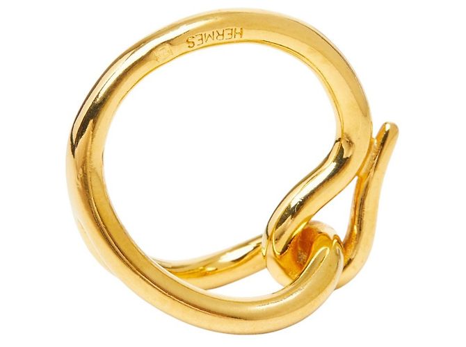 Ring Hermès Anello per sciarpa Jumbo Hermes con finitura dorata D'oro - vista 5