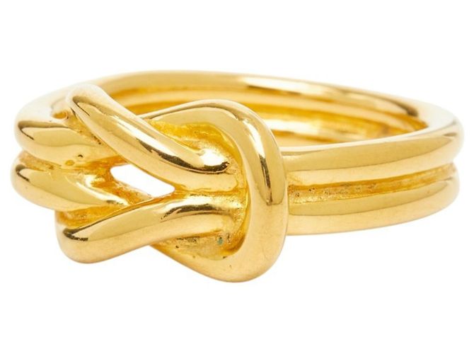 Ring Hermès Anello per foulard Atame Hermes placcato oro D'oro - vista 3