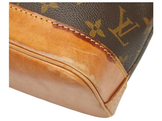 Borsa Louis Vuitton Monogram Alma PM Marrone Monogramma - vista 6