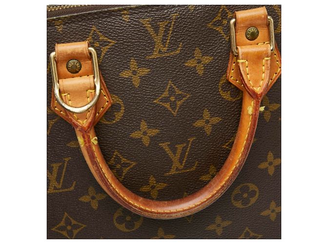 Borsa Louis Vuitton Monogram Alma PM Marrone Monogramma - vista 8