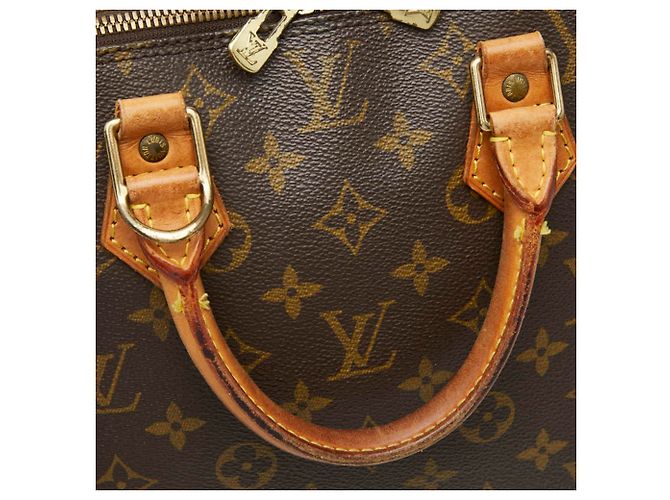 Borsa Louis Vuitton Monogram Alma PM Marrone Monogramma - vista 9
