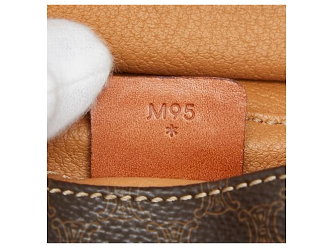 Céline Borsa a tracolla vanity Celine Macadam marrone - vista 13