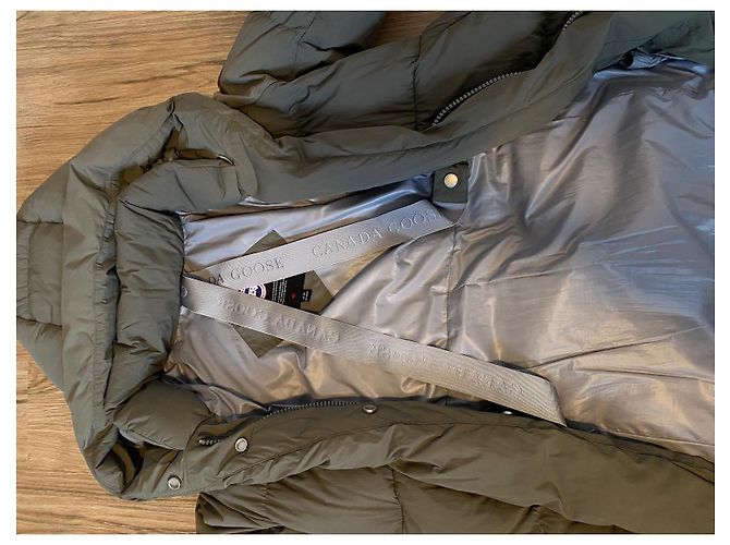 Canada Goose Abrigo Largo Acolchado Verde - vista 3