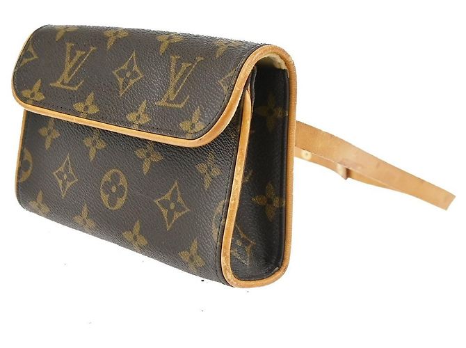 Borsa a tracolla Louis Vuitton Florentine Monogram Marrone - vista 3