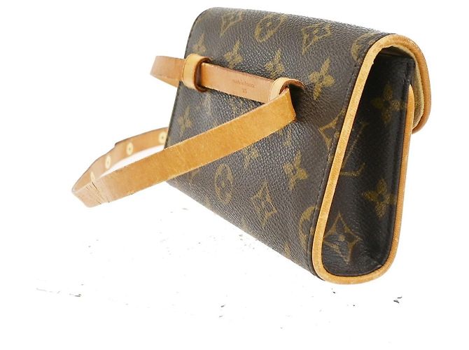 Borsa a tracolla Louis Vuitton Florentine Monogram Marrone - vista 4