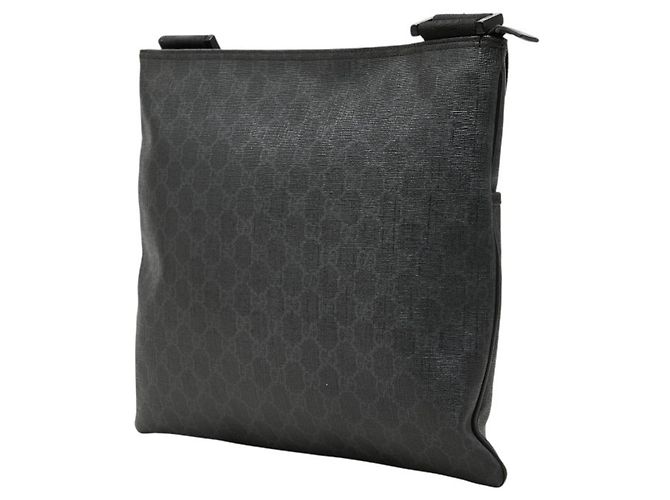 Borsa a tracolla Gucci GG Supreme Marrone Nero - vista 2