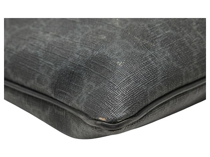 Borsa a tracolla Gucci GG Supreme Marrone Nero - vista 5
