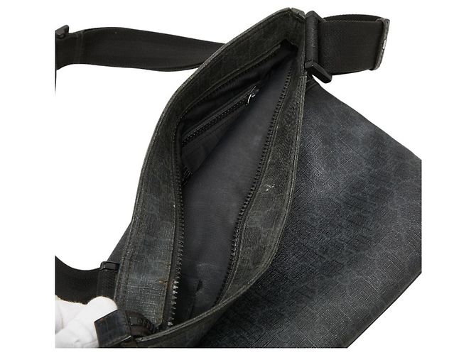 Borsa a tracolla Gucci GG Supreme Marrone Nero - vista 6