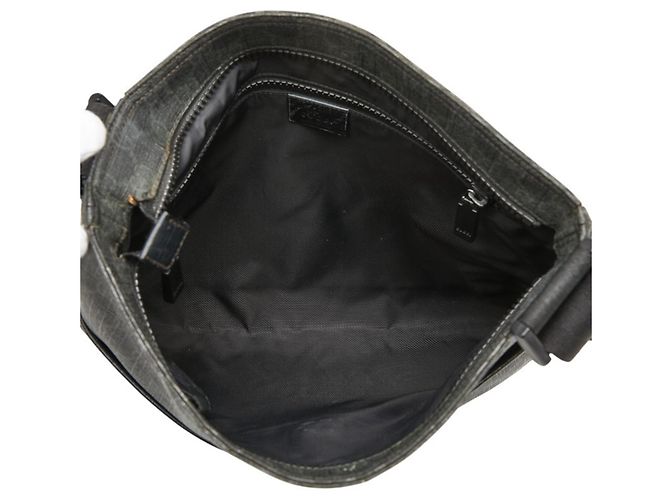 Borsa a tracolla Gucci GG Supreme Marrone Nero - vista 7