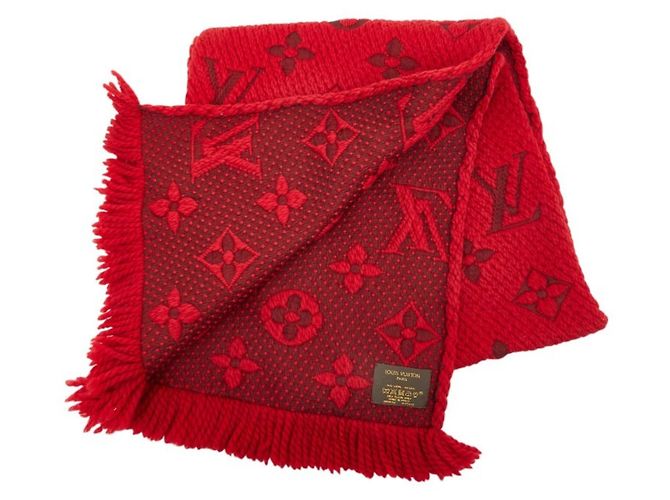 Sciarpa Louis Vuitton Monogram Echarpe Logomania Rosso Monogramma - vista 2