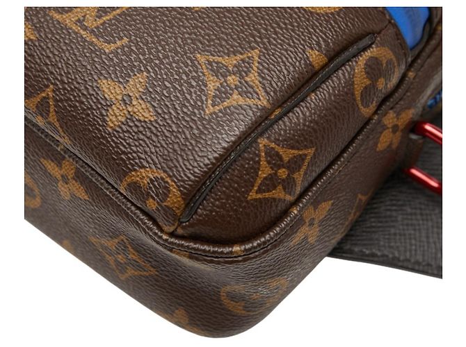 Borsa a tracolla Louis Vuitton Monogram Kim Jones Marrone Multicolore Monogramma - vista 4