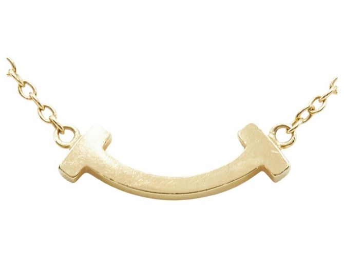 Collana Tiffany & Co. T Smile Mini Giallo - vista 3