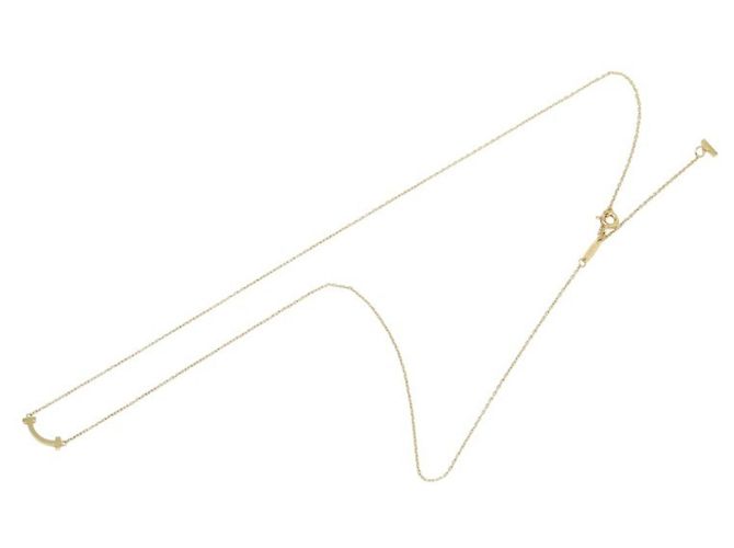 Collana Tiffany & Co. T Smile Mini Giallo - vista 4