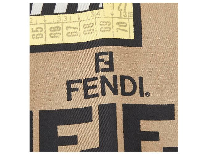 Sciarpa Fendi Zucca Torso Motif Multicolore - vista 3