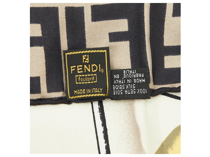 Sciarpa Fendi Zucca Torso Motif Multicolore - vista 4