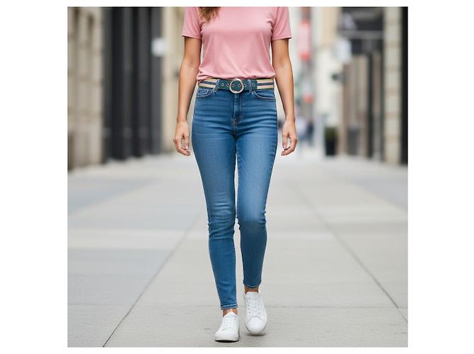DOLCE & GABBANA Gürtel aus Leder mit Vintage-Webband Rosa Grün Blau Mehrfarben - Ansicht 2