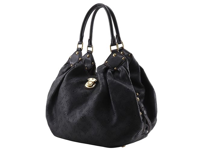 Louis Vuitton L Hobo Mahina Leather Nero - vista 2