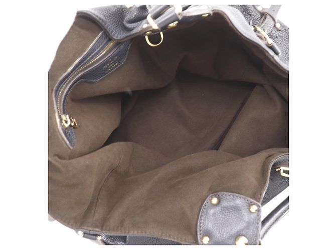 Louis Vuitton L Hobo Mahina Leather Nero - vista 4