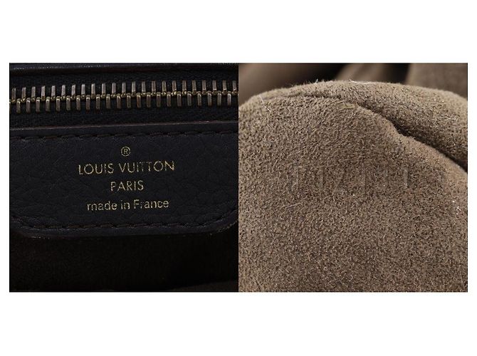 Louis Vuitton L Hobo Mahina Leather Nero - vista 5